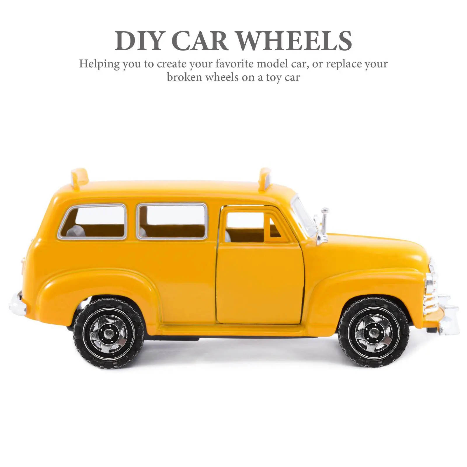 

50 шт. колес для сборки моделей автомобилей, сменные колеса для поделок, детские игрушки для развивающих занятий