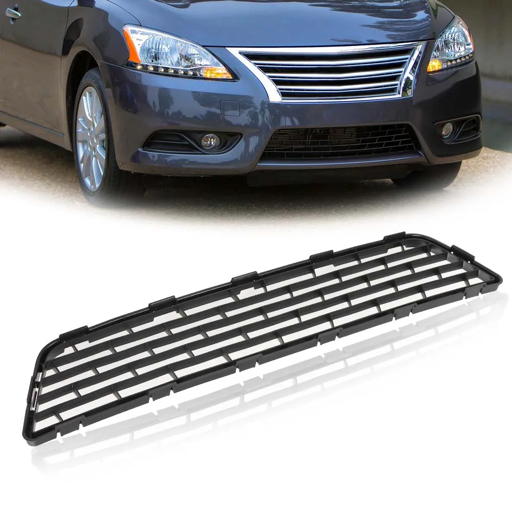 

Front Bumper Lower Grille Compatible with 2013-2015 Nissan Sentra 1.8L