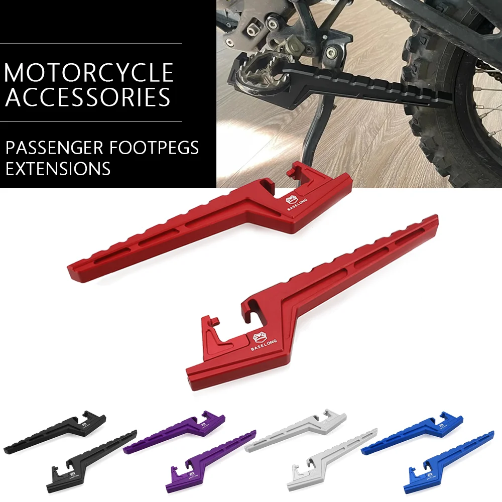 

For Segway X160 X260 Motorcycle Accessories Aluminium Passenger Footpegs Extension expand pedals For Sur Ron Light Bee X S/X/L1E