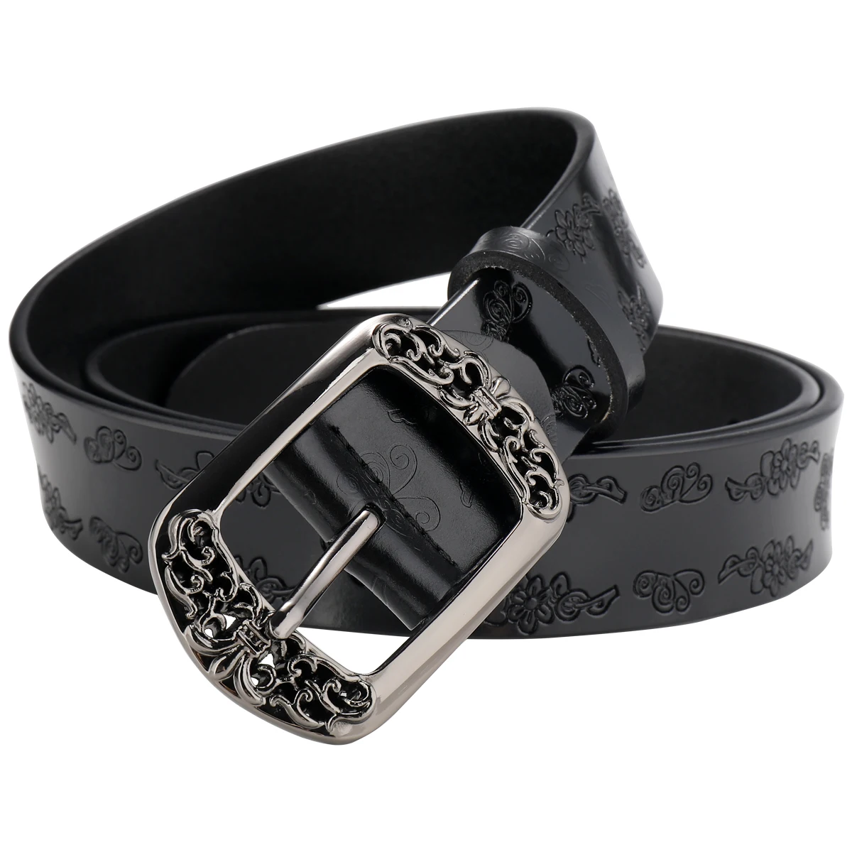 Women's Belt Genuine Leather Belt, Women's Widened and Versatile Jeans, Fashionable and Decorative Belt, Extended Large Size