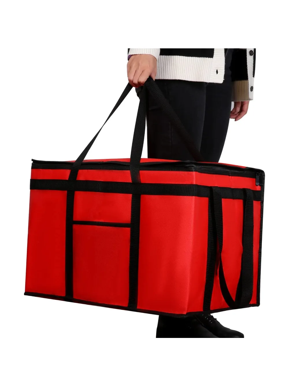 

Очень большая изолированная сумка для доставки пищевых продуктов — сохраняет горячую или холодную еду, 22 x 14 x 13 дюймов.