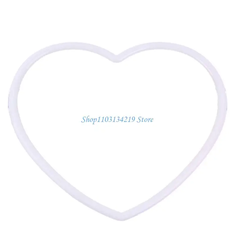 N5KC Heart Shaped Dreamcatcher Rings 60-350mm Dream Catchers Plastic Rings for DIY Wedding Windchimes Hanging Accessory