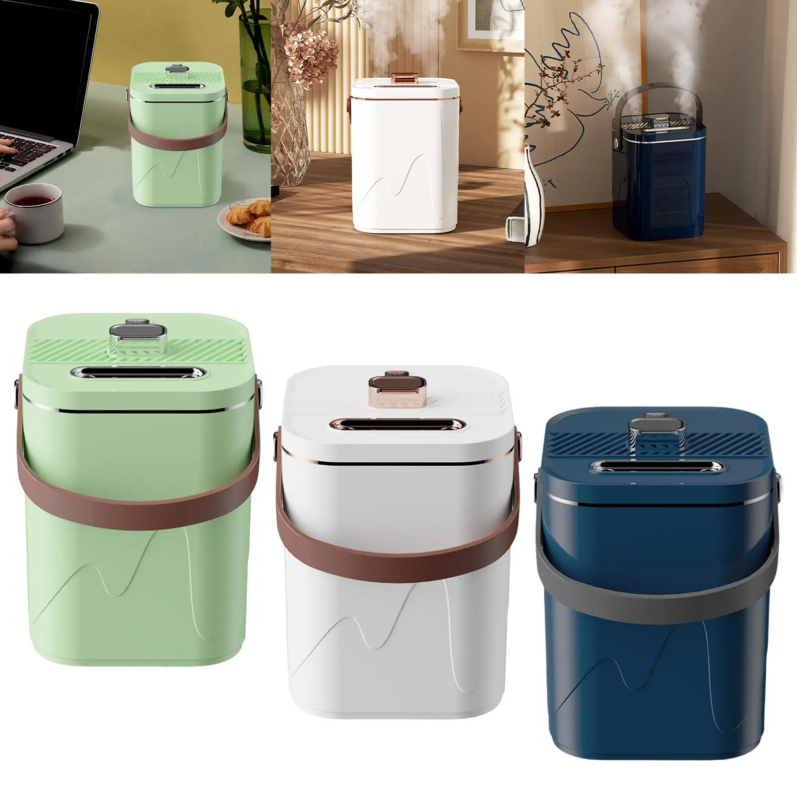 Reizen Draagbare Luchtbevochtiger USB Oplaadbaar met Nachtverlichting Auto Shut