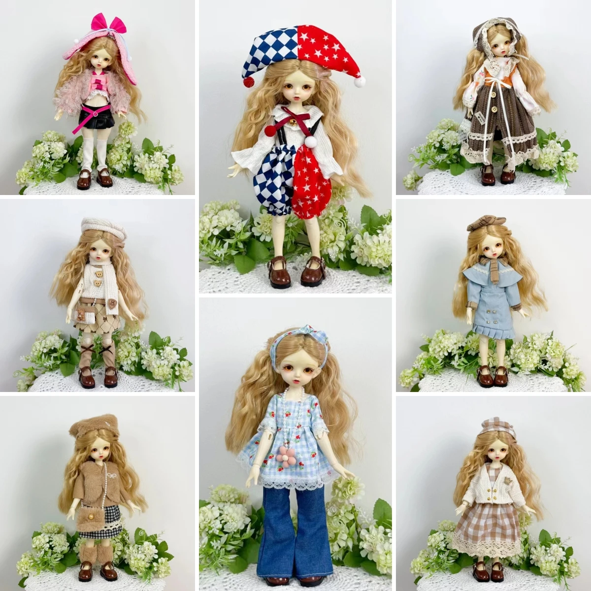 Fashion Princess Dress 30cm Doll Changing Clothes Accessories 1/6 BJD Doll Outfit Set Girl Toy Gift