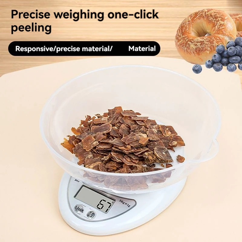 5Kg/1G LED Electronic Scales Food Coffee Balance Measuring Weight Portable Digital Baking Scale Kitchen Accessories Tool