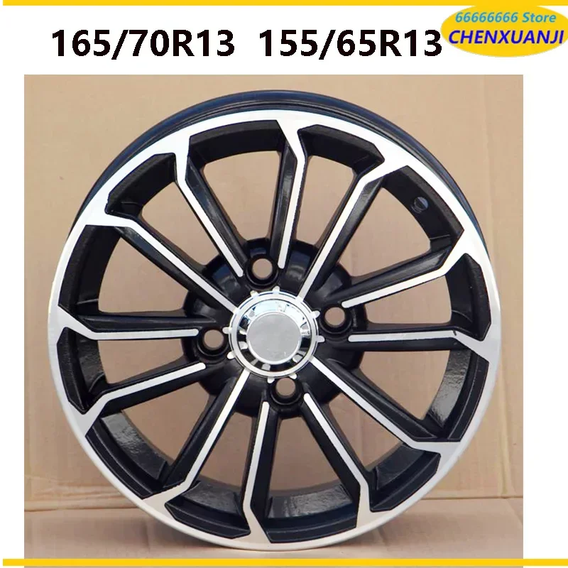 Moyeu de roue électrique en alliage d'aluminium, accessoires personnalisés, nouvelle énergie, 13 pouces, 155, 65R13, 165, 70R13