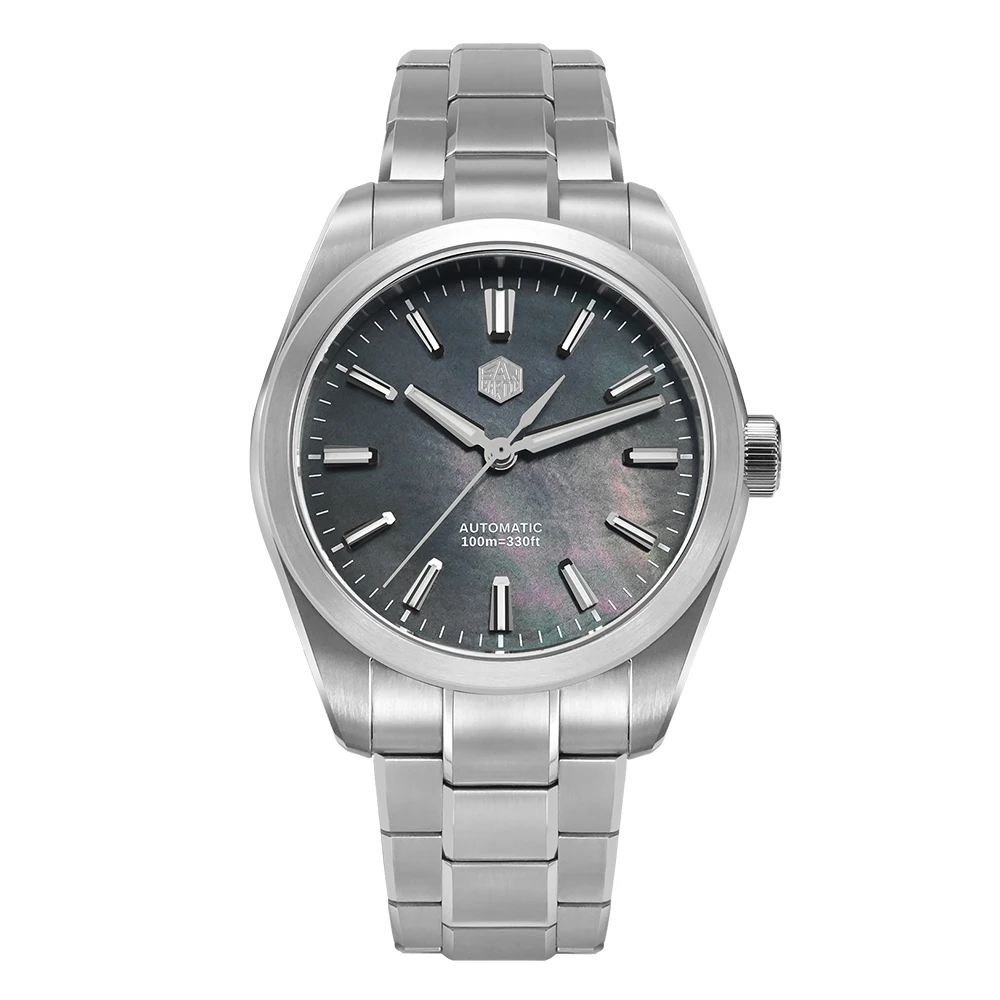 San Martin 39mm Miyota 90S5 MOP Zifferblatt Männer GADA Armbanduhr Automatische Uhren Mechanische BGW-X1 10Bar Leuchtende SN0144GX-4/7 8