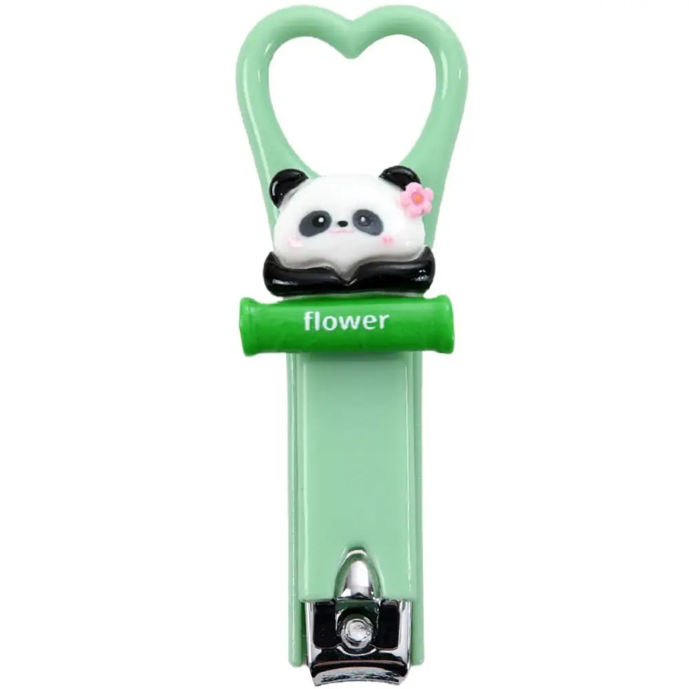 Cartoon Panda Nail Clippers Prevent Splashing Sharp And Durable Nail Cutter Practical Use Lovely Nail Care Tools Trim Nails