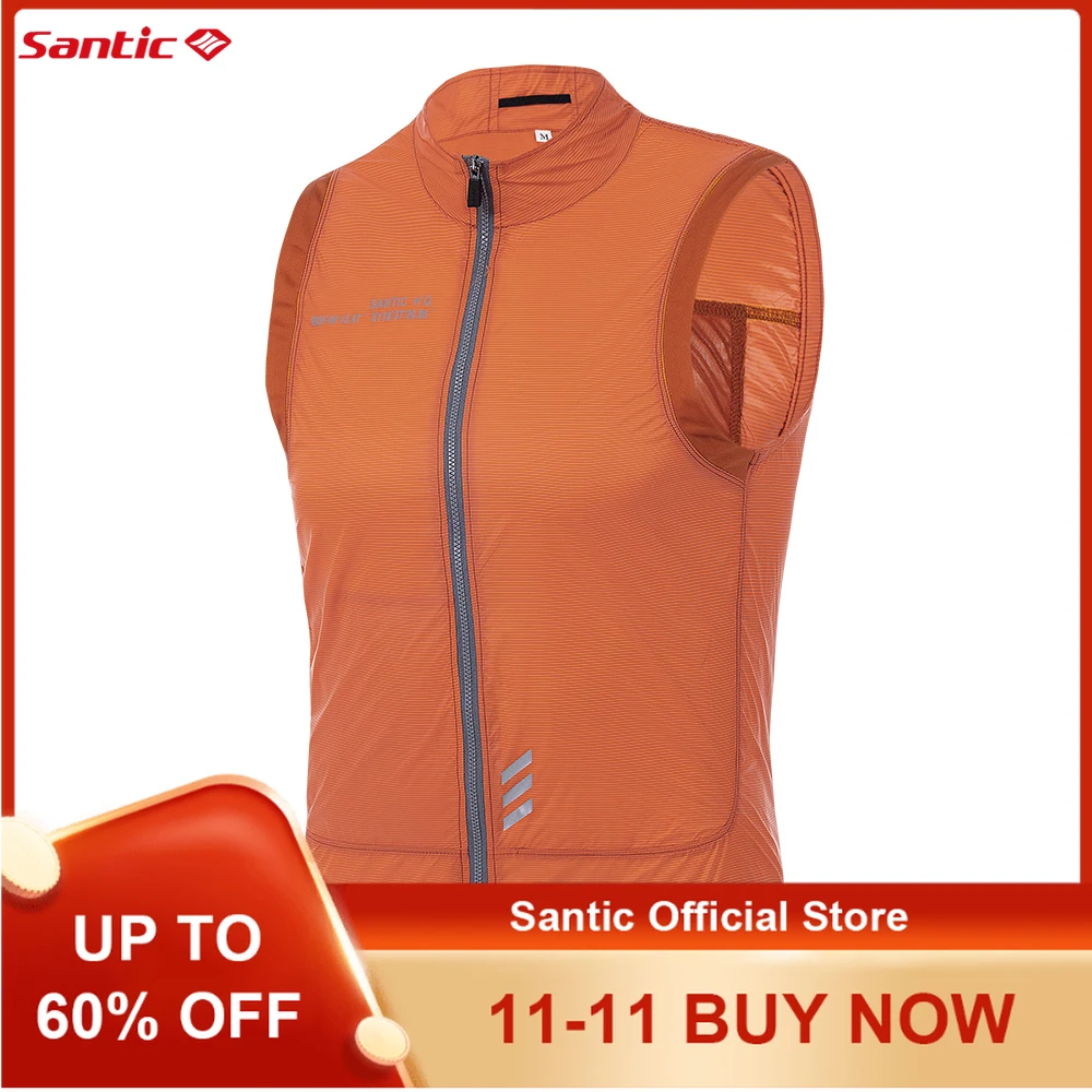

Santic мужской летний велосипедный жилет ветрозащитный быстросохнущий велосипедный костюм жилет шоссейный велосипед ультра легкие топы для верховой езды W3C07035