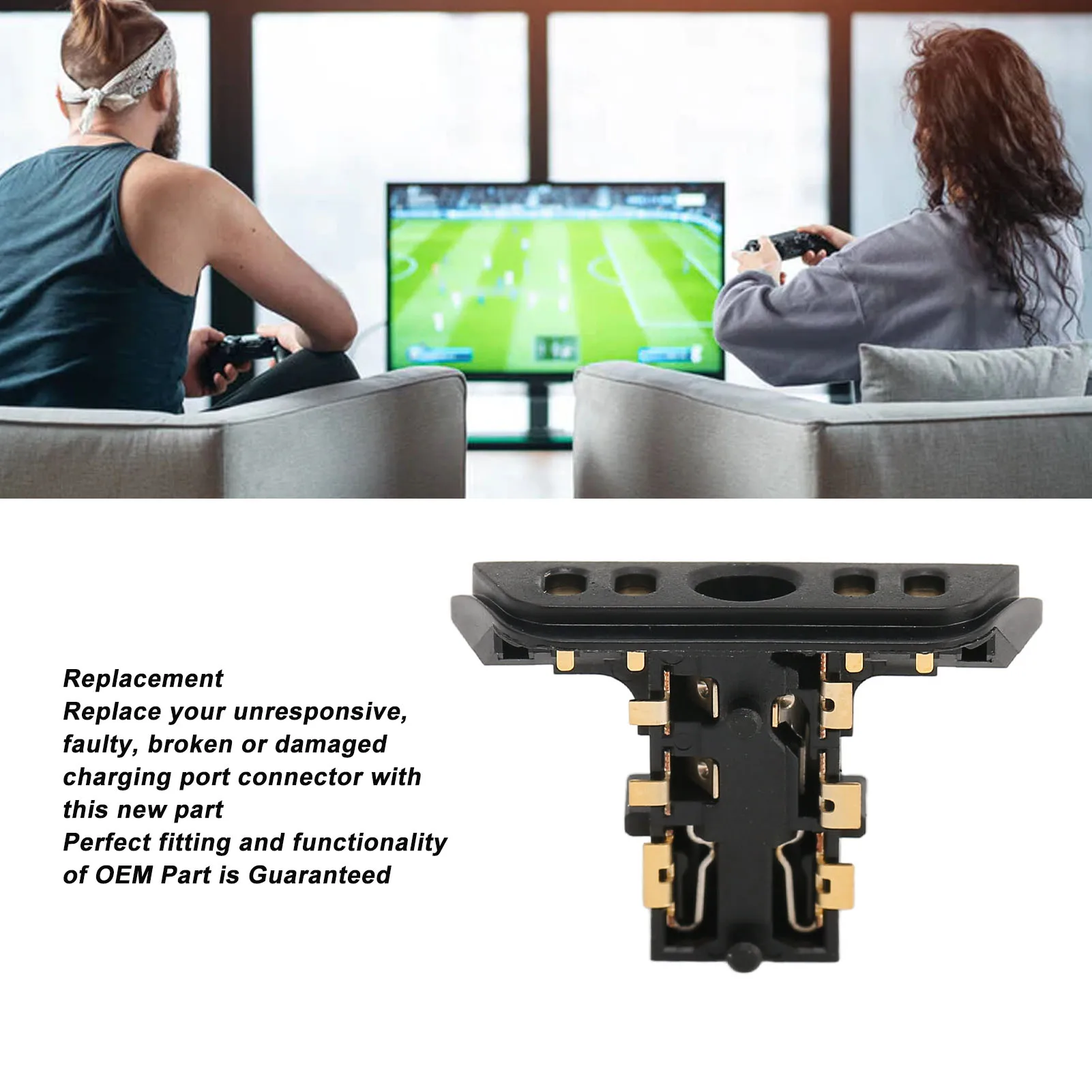 Headphone Jack Socket for PS5 Replacement Headphone Jack Port Socket for PS5 Game Console Headphone Jack Socket for PS5