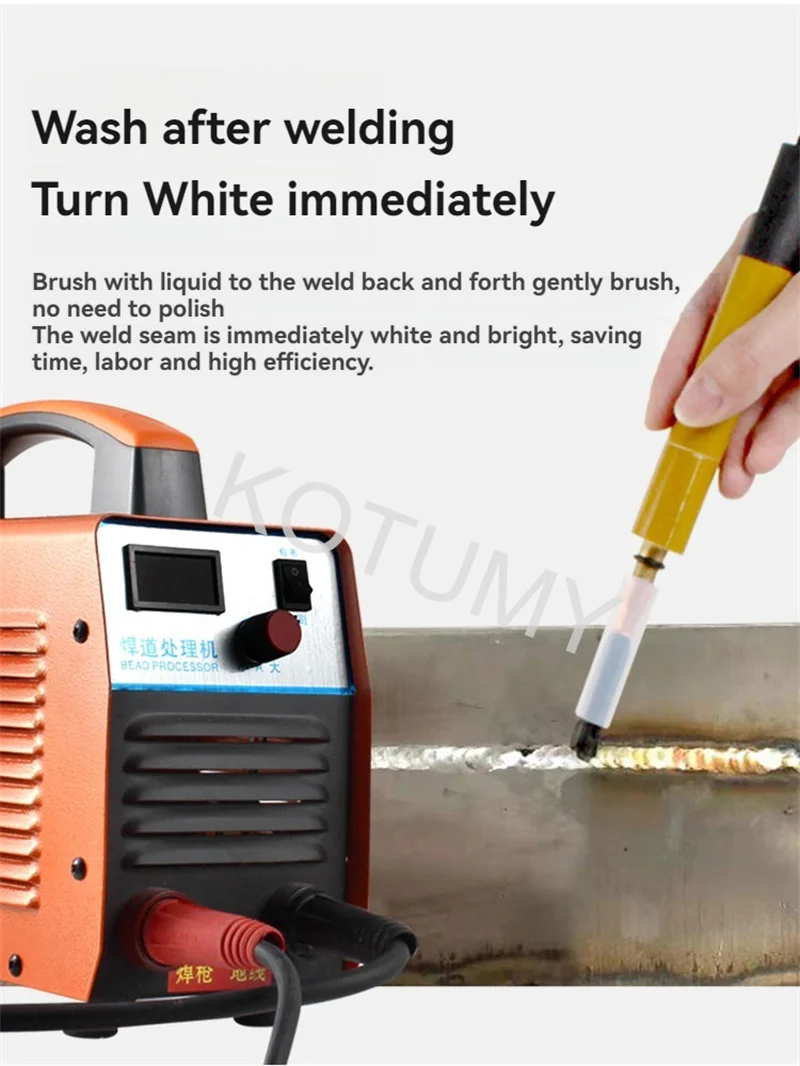 1000W Stainless Steel Weld Bead Processor Argon Arc Welding Spot Welder Cleaner Stainless Steel Weld Cleaning Machine 220V