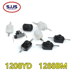 【10PCS】1208YD 1288BM12*8MM DC 30V 1A On Off Mini Push Button Switch for Electric Torch Self Locking