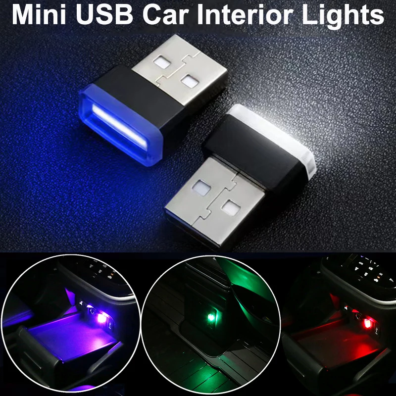 

Car LED Light USB Mood Lamp Atmosphere Light Auto Interior Plug and Play Decoration Lamp Universal Ambient Lights Decorative
