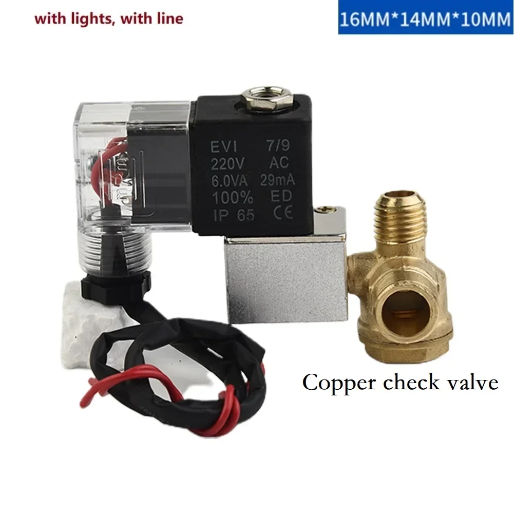 Solenoid Valve/one-way Valve Mute Oil-Free Machine Check Valve Bleed PUMP ASSEMBLY AIR Pneumatic Components Thread Connection