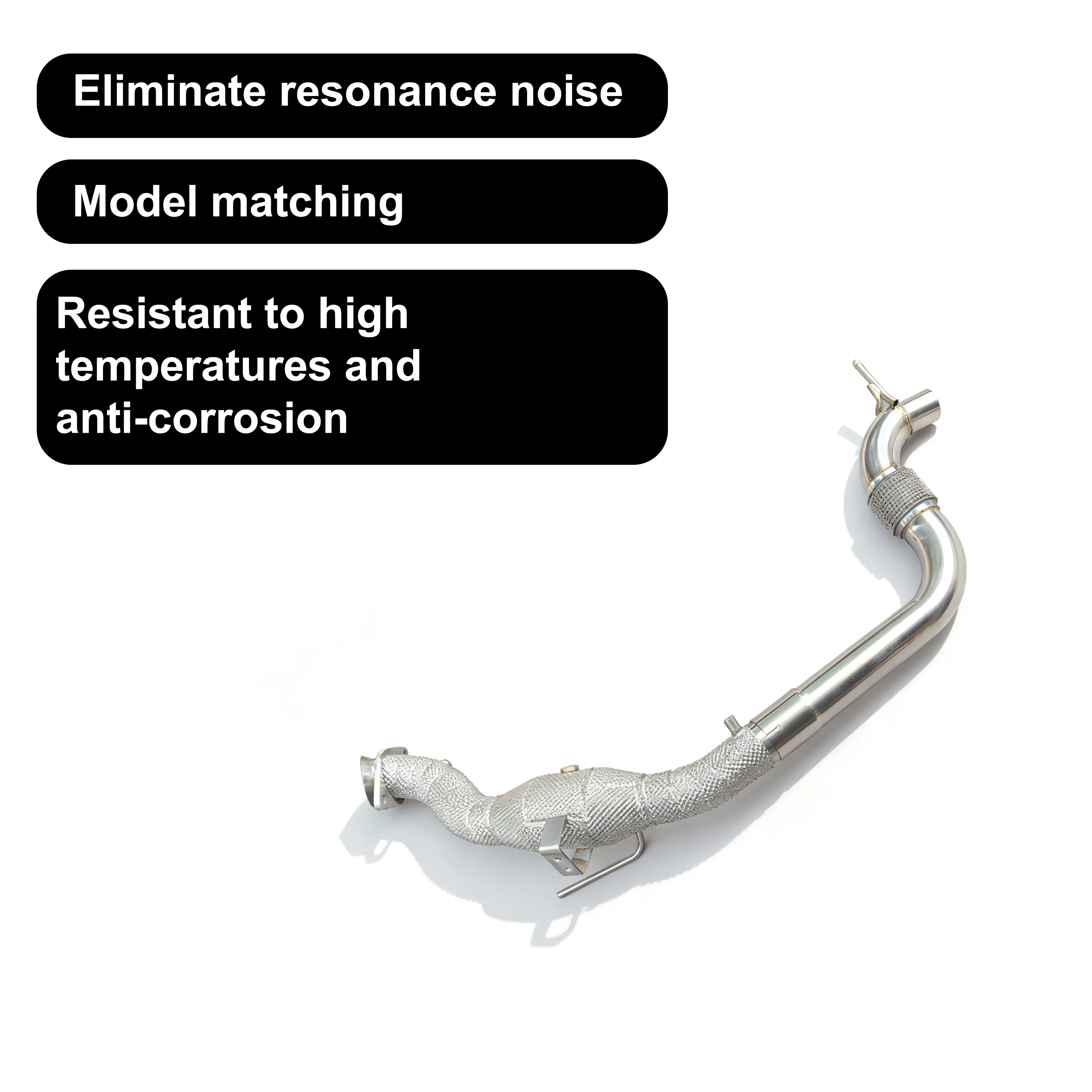 ACE Hochleistungs-Downpipe für Ford Mustang 2.3T 2013-2018, Downpipe-Krümmer aus Edelstahl, Hochleistungs-Auspuffrohr – Detail 8