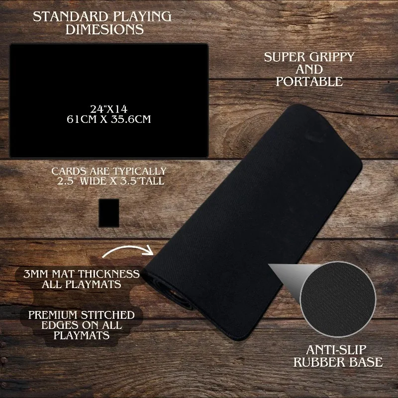 Black Cat Rogue TCG Playmat Funny Assassin TCG Playmate |Deskmat and Mousepad | Accessories for Proxy desk accessories