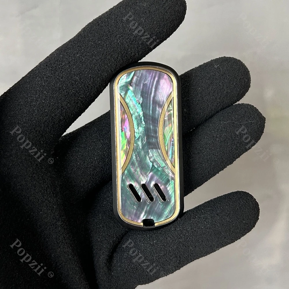 Yedc revestimento luminoso de aço inoxidável ultra fino ímã slider fidget brinquedos alívio do estresse gadgets juguetes