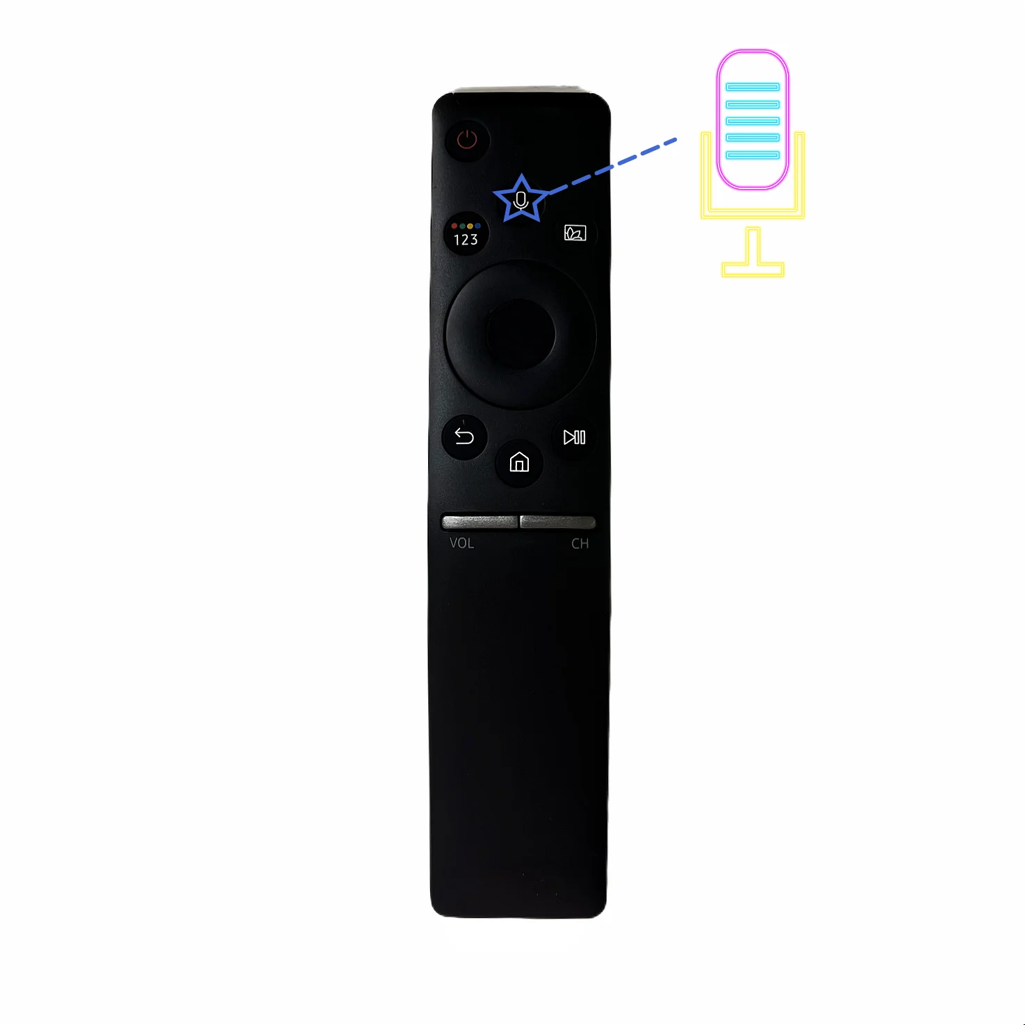 New Voice Remote Control Compatible with Samsung QLED TV 2018 Models QA65Q6FNAWXXY QA65Q7FNAWXXY QA65Q8FNAWXXY