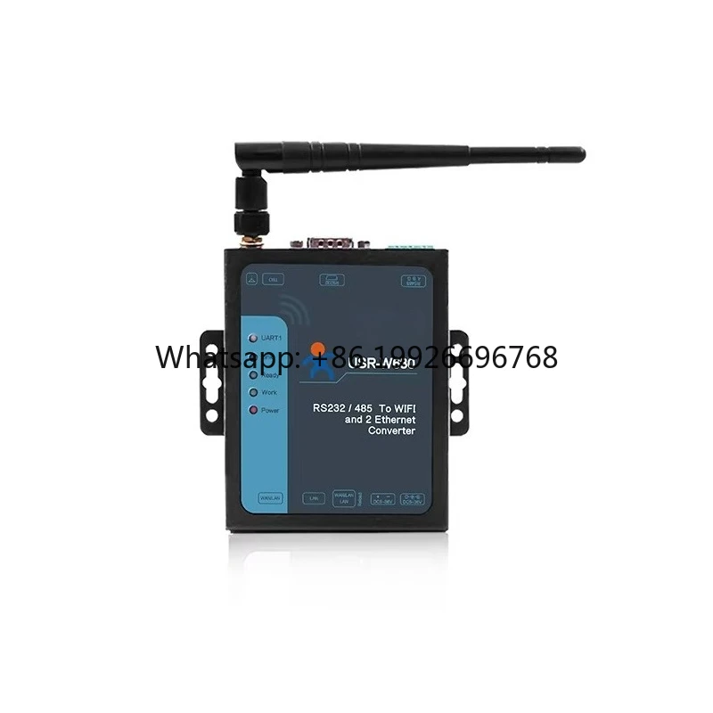 USR-W630 Industrial 2-Port Ethernet Serial Converter Supports Modbus RTU TCP RS232 RS485 WIFI to Ethernet Server
