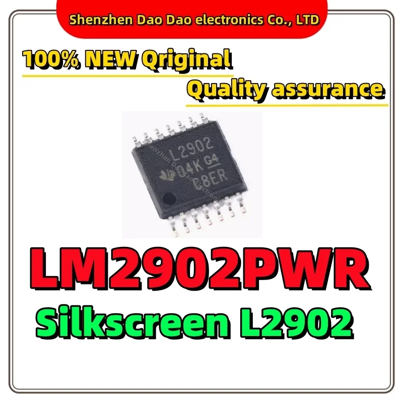 

10Pcs LM2902PWR Silkscreen L2902 TSOP-14 four-way operational amplifier new original