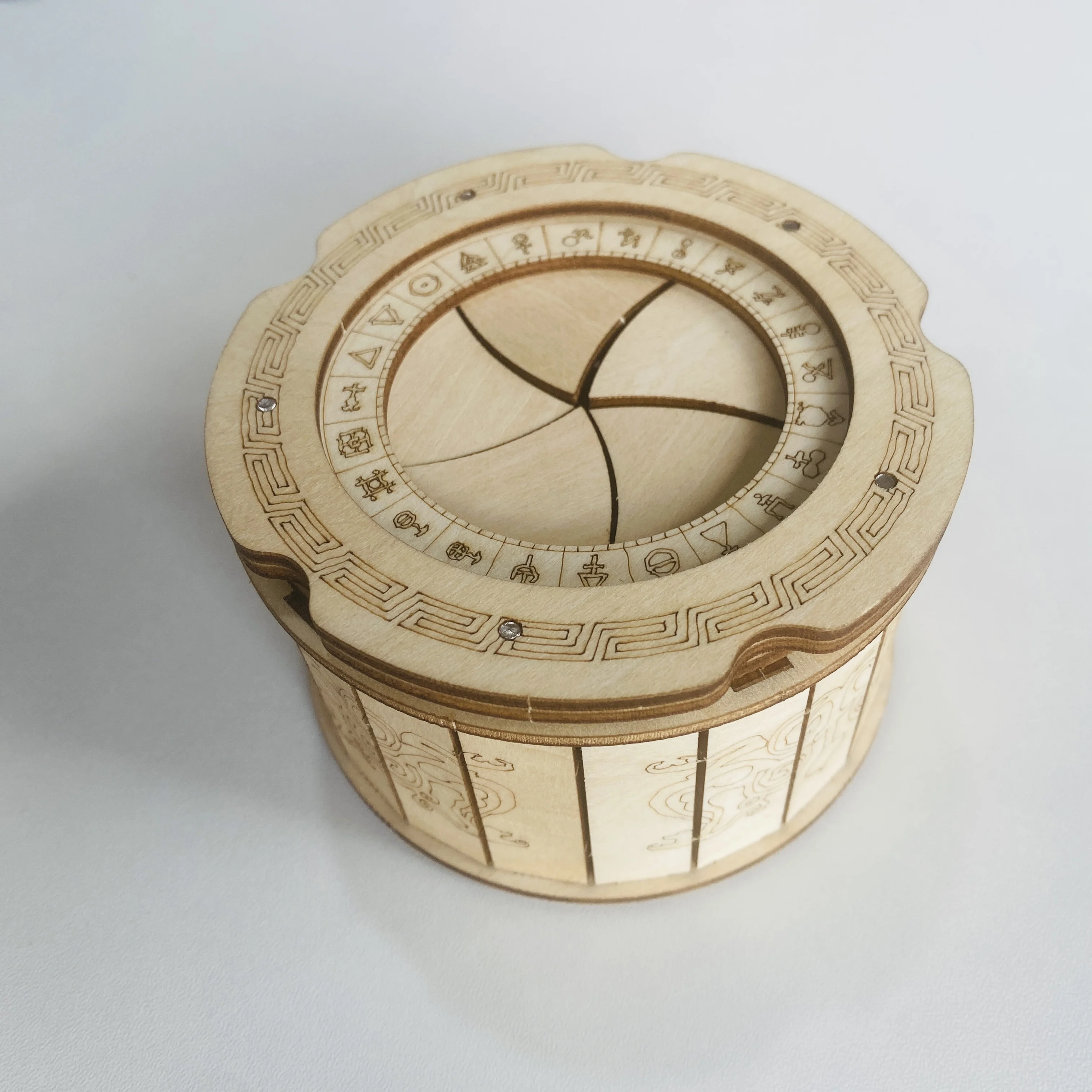 3D Puzzle DIY Wooden Mechanical Box Assembly Model Adult Birthday Halloween Christmas Gift