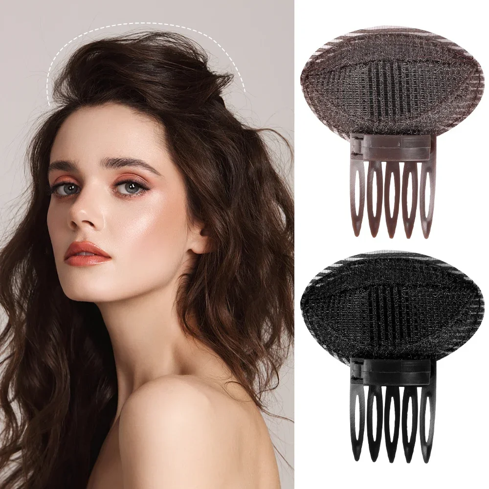 Puff Hair Head Cushion Invisible Fluffy Clips Pad Sponge Pins Bun Bump Volume Hair Base for Women Girls Hair Accessories