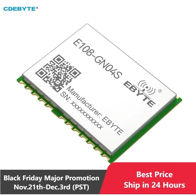 GPS Module BDS/GPS/GLONASS/GALILEO GNSS Multi Mode Satellite Positioning Module CDEBYTE E108-GN04S Small Size UART Stamp Holes