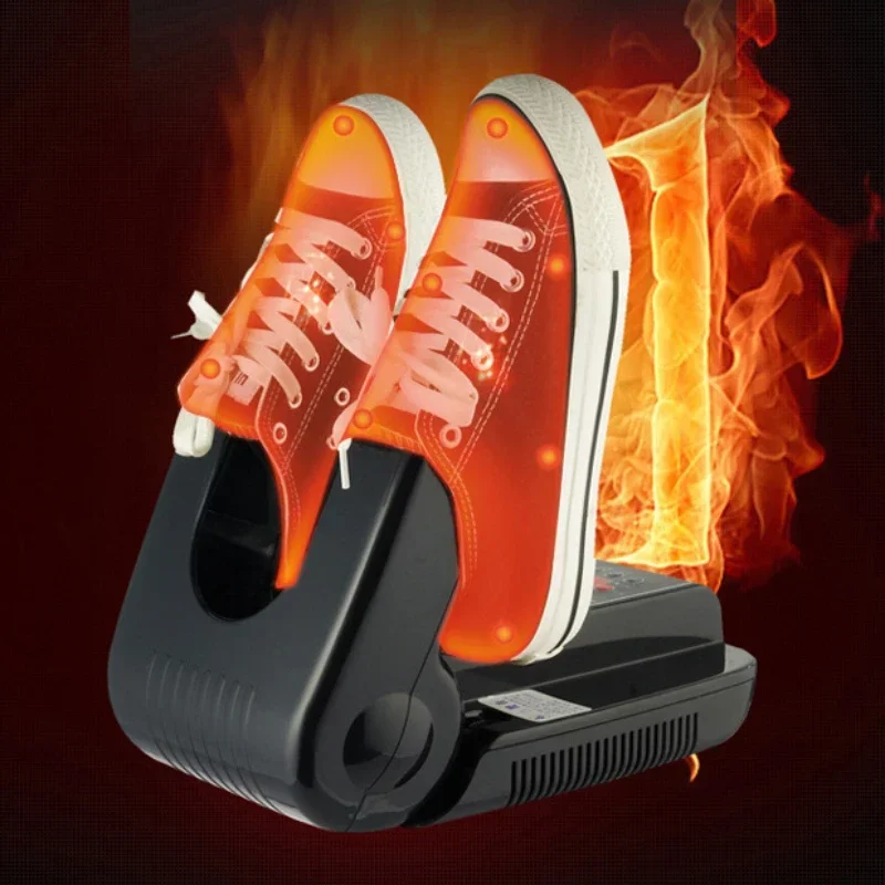 200W Shoe Dryer Folding Ozone Deodorization Intelligent Timing Scalable Overheat Protection Sports Shoes Boots Household Travel