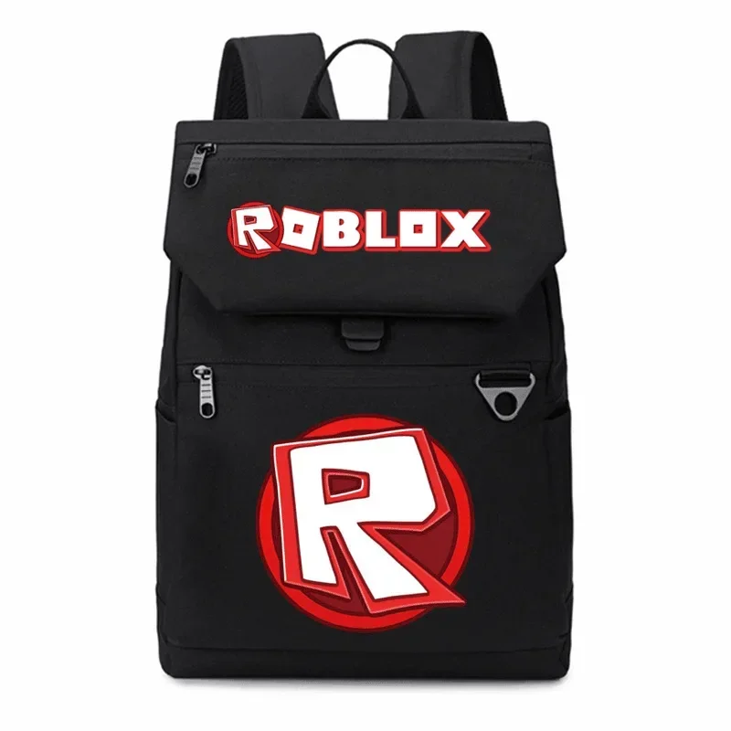 

Creative ROBLOX Cartoon Peripheral Printing Peripheral Canvas Backpack Large Capacity Student Backpack Daily Necessities