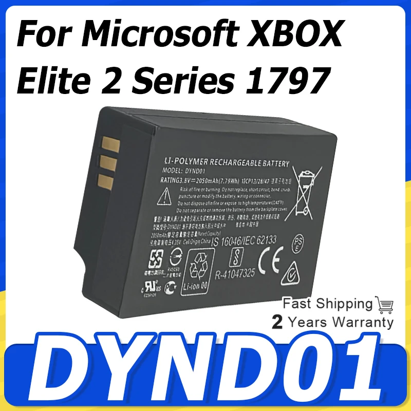 100% NEW Newest 3.8V 2050mAh DYND01 Battery for Xbox Elite Series 2 Lite Edition Controller‌