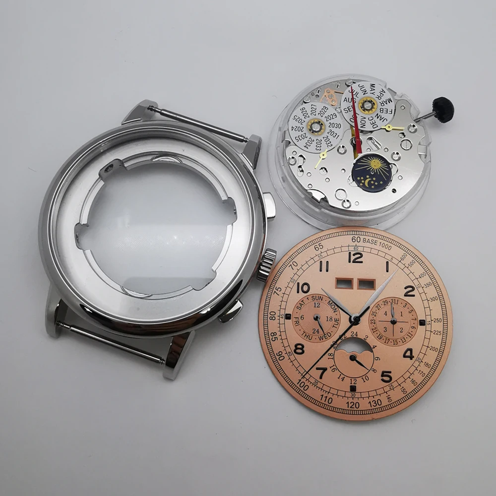 42mm Watch Accessories Stainless Steel Watch Case+Dial+Hands+ST1655 Movement image 2