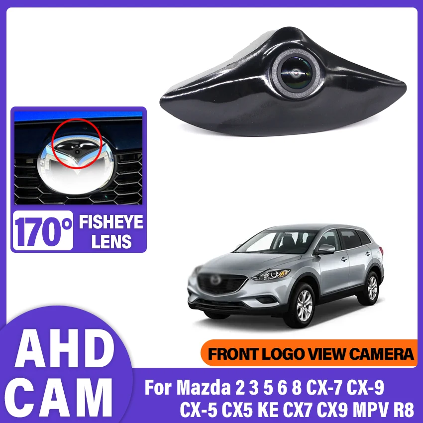 AHD 1080P CCD Vehicle HD Car Front View Camera For Mazda 2 3 5 6 8 CX-7 CX-9 CX-5 CX5 KE CX7 CX9 MPV R8 Waterproof CCD Forward