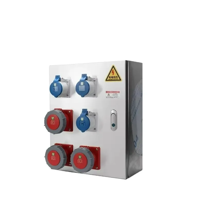 Stainless Steel Flame-retardant Socket Distribution Box, Corrosion-resistant and High-temperature Resistant Industrial