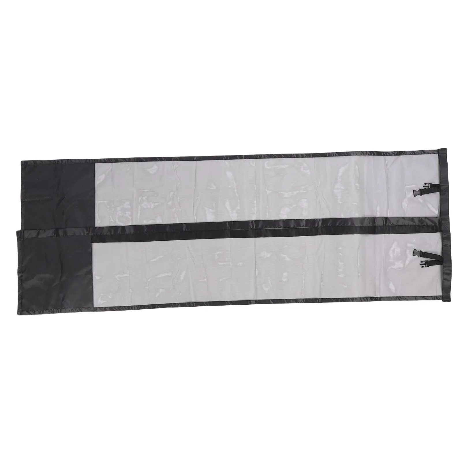 RV Screen Door Curtain Abrasion Proof Mesh Door Screen Touch Fastener Fixation Sunlight Blocking for Gardens Balconies Patios