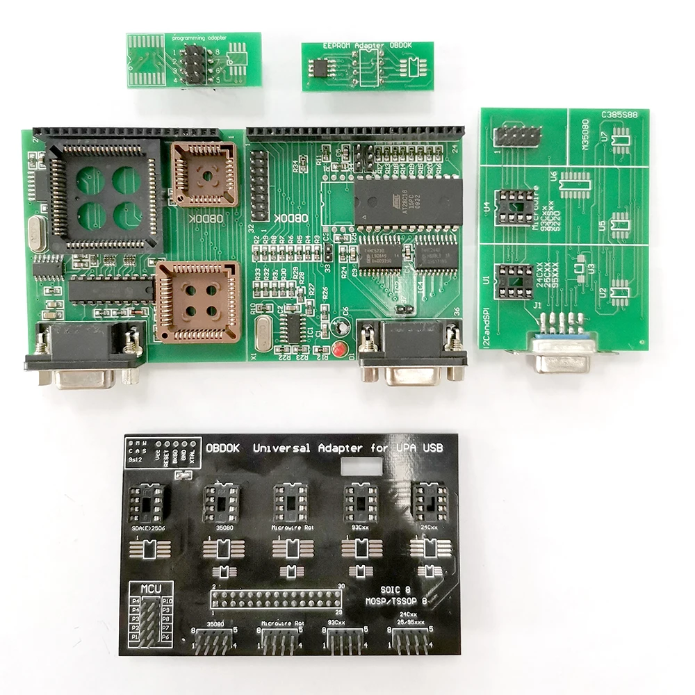 UPA USB 프로그래머 V1.3 풀 키트 범용 어댑터 UUPA TMS NEC Eeprom 보드 8 Soic 클립, UPAUSB 1.3 S 점퍼 커넥터 케이블