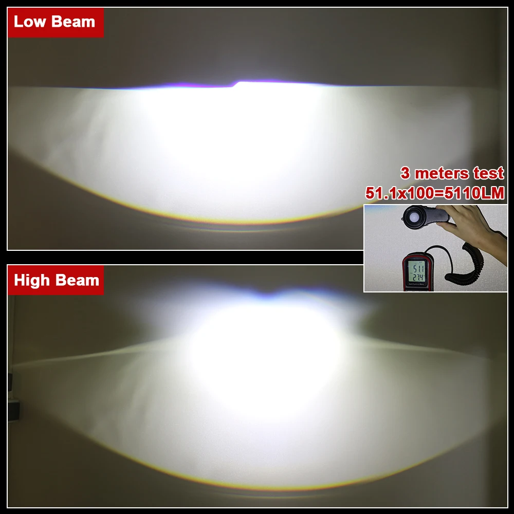 H7 LED Mini Lenses For Headlight Bi-led Projector Lens 1.8 2.0 inch H4 9005 9006 LED Auto Car Lights Accessories Retrofit Tuning view 3