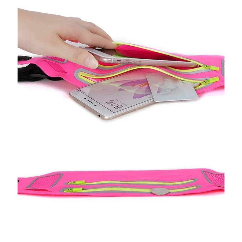 

2525+ 5PCS Sports Waist Bag Running Phone Bag Men'S and Women'S Fitness Waterproof Waistband 7-Inch Ultra-Thin Waist Bag