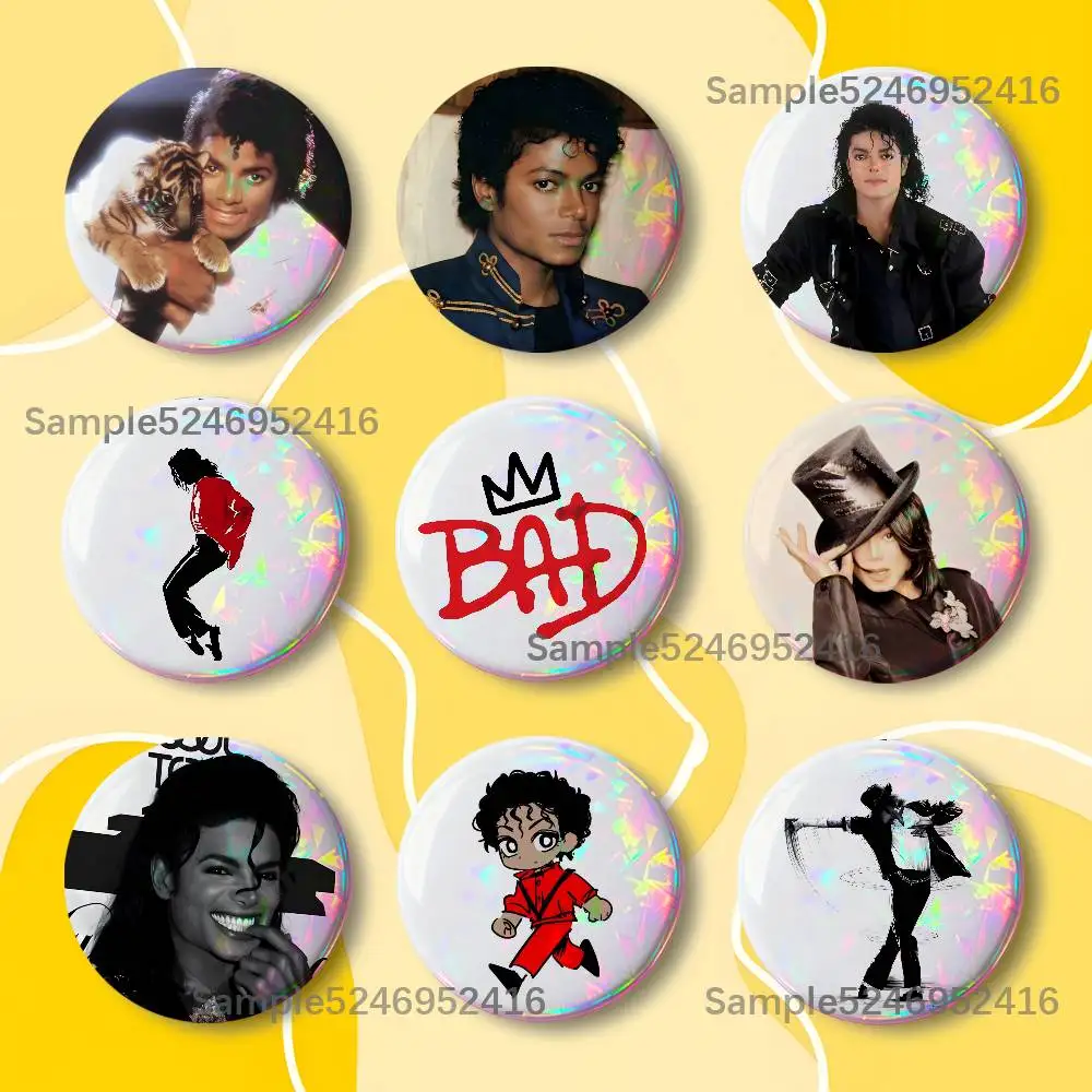 

M-Michael Jacksons Thriller Badge Brooch Figure Lapel Pins Clothes Backpack Fashion Cute Collection Decoration Display