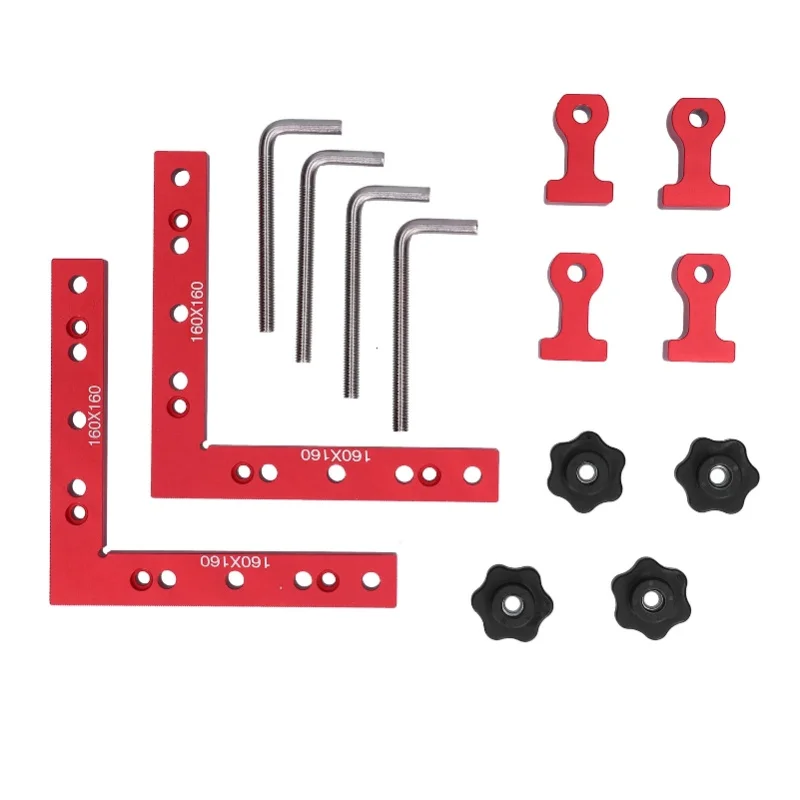 

Carpenter Clamping Tool Right Angle Clip Positioning Panel 90° Woodworking Fixture 160x160mm