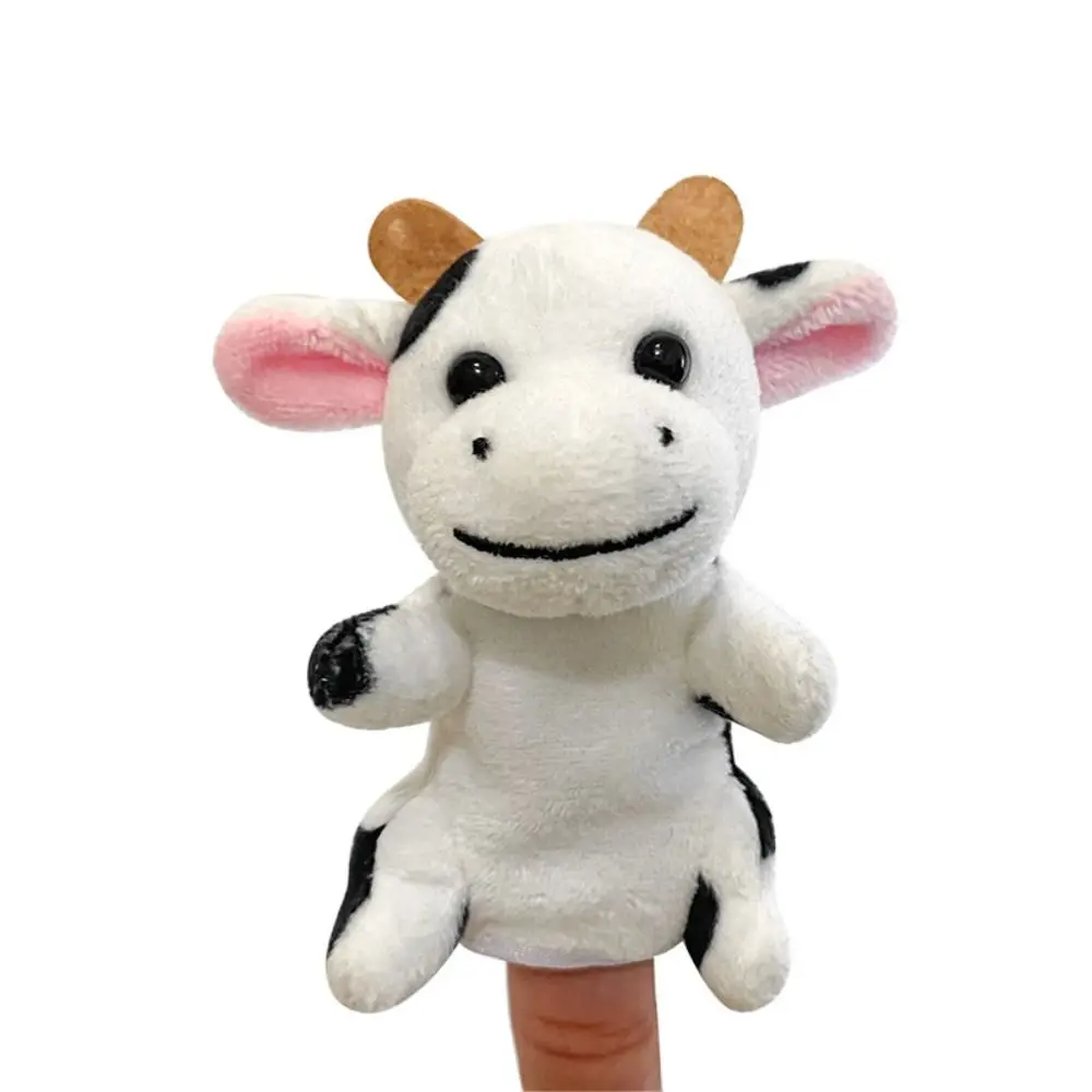 Birthday Gift Farm Animal Finger Puppet Role Play Educational Animal Hand Puppet Cartoon Kawaii Puppets Plush Toy Kids Toy