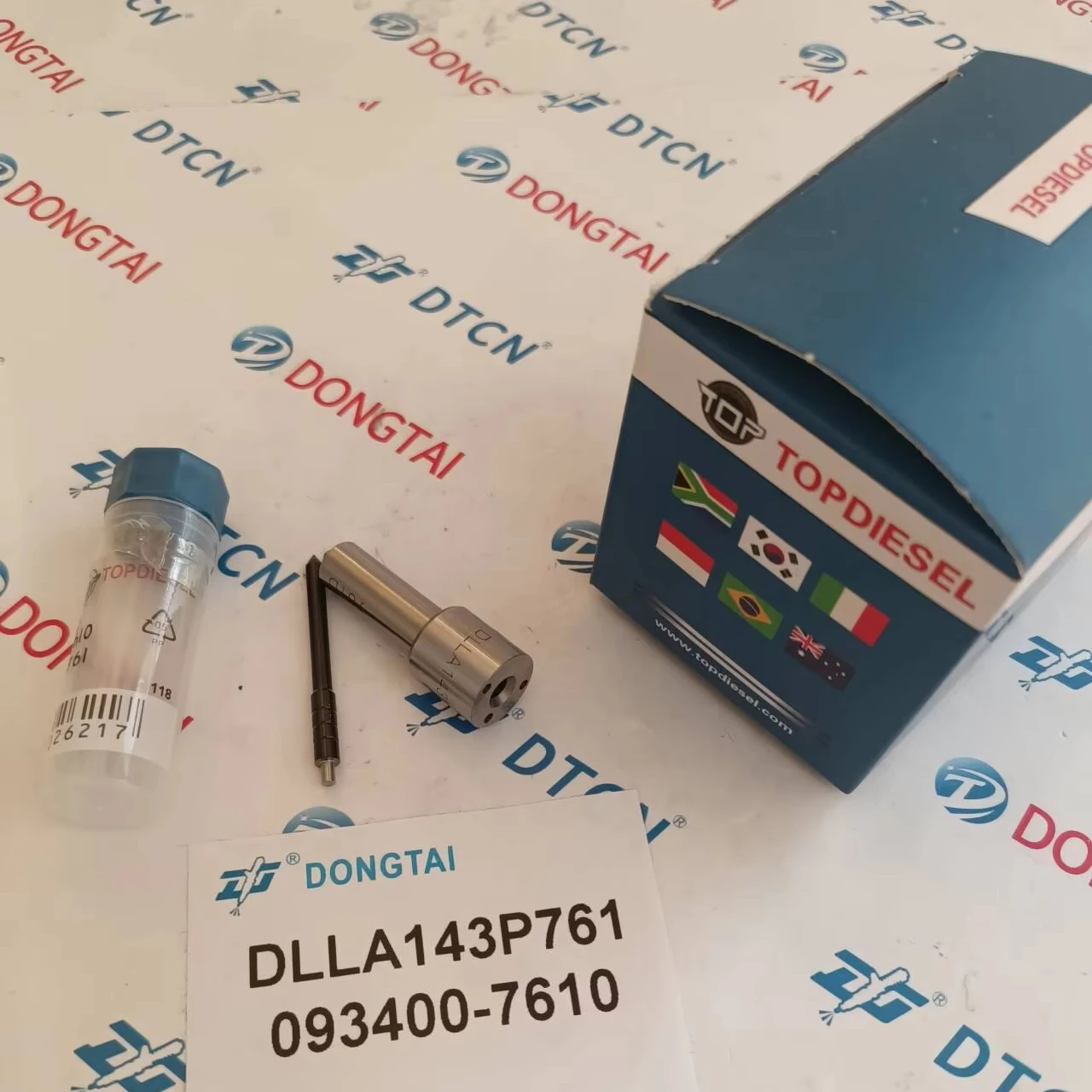 TOPDIESEL Common Rail Injector Nozzle DLLA143P761 093400-7610 for Denso Injector 095000-056# 6218-11-3100 6218-11-3101