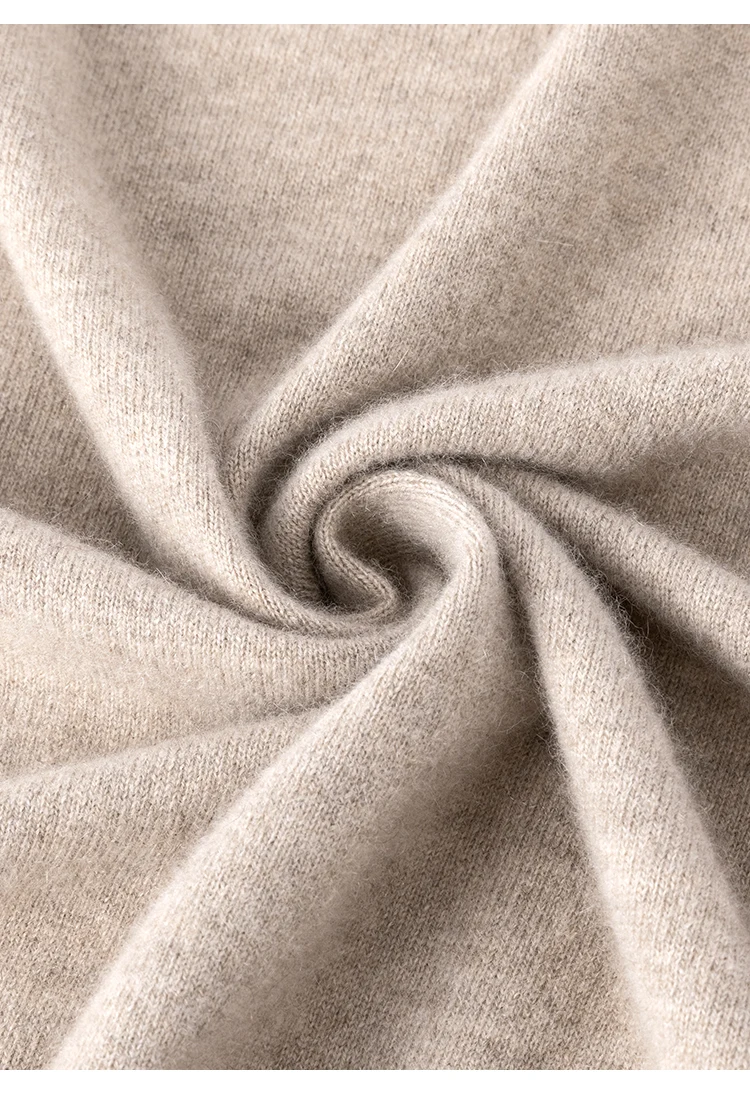 BD4521243 Damen-Kaschmir-Cardigan mit Knöpfen, Stehkragen, Langen Ärmeln, Organza-Pailletten-Manschetten, Lockerer Schnitt, Winter-Strickware – Detail 15