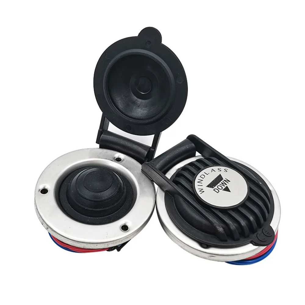 Windlass foot switch, black and white marine foot switch accessories