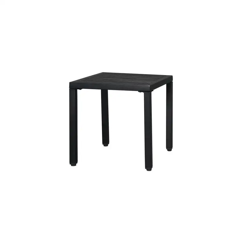 طاولة جانبية أنيقة وبسيطة من الحديد المطاوع مقاس 19 × 19 × 18 بوصة