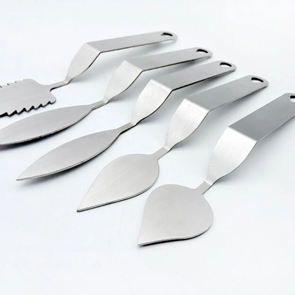Stainless Steel Chocolate Leaves Feather Spatula Knife Modeling Making Tools Mousse Cake Decoration Baking Tools