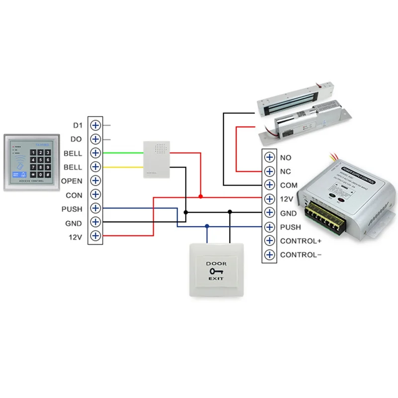 B27B Mini AC 100-260V Toegangscontrole Voeding Controller DC 12V 5A Vertraging Power adapter Toegang