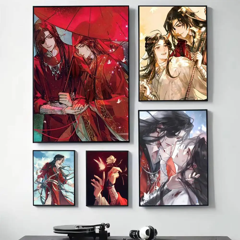 

Heaven Officials Blessing Poster HD Self Adhesive Waterproof Wall Art Ideal for Home Office Dorm Gift