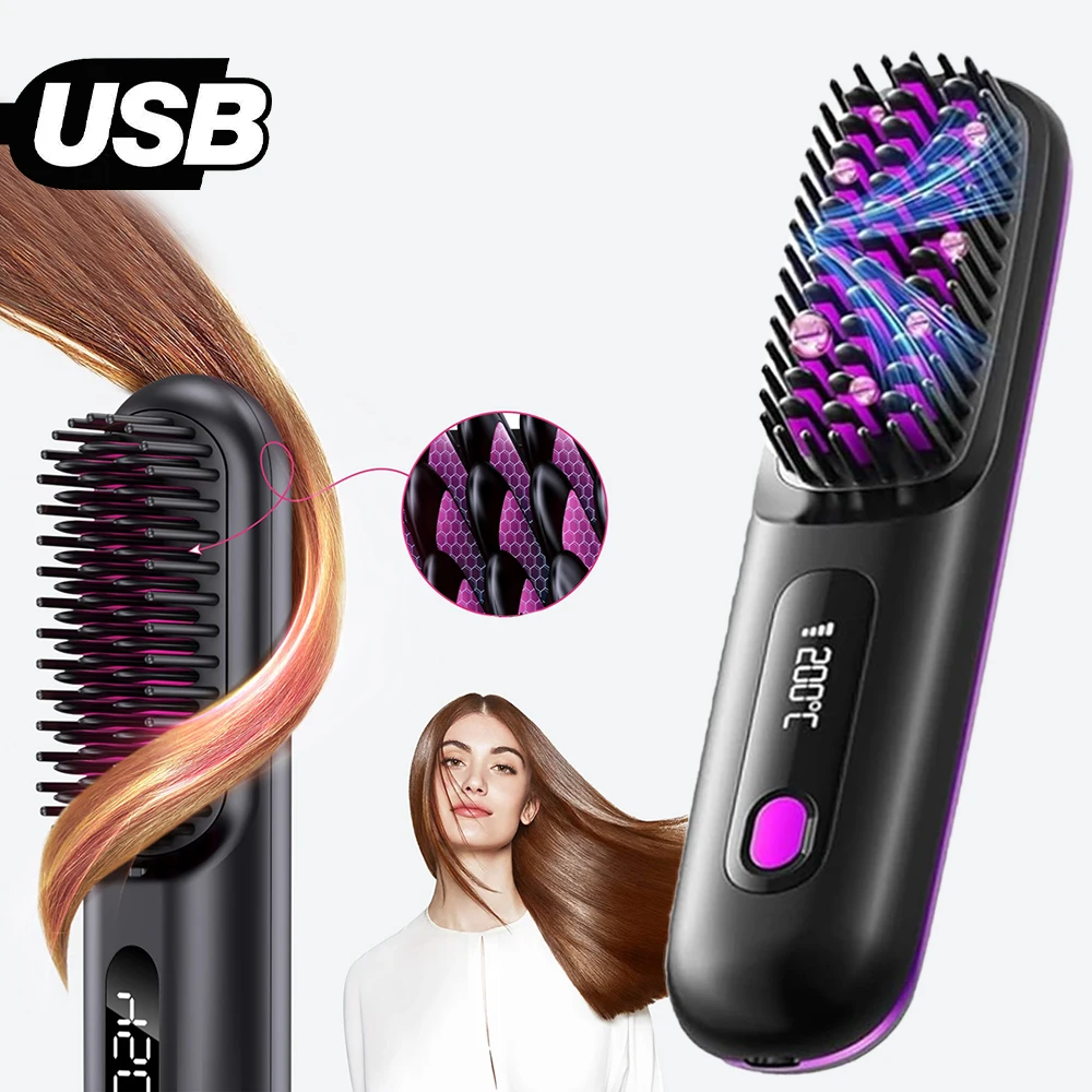 escova-alisadora-portatil-5-em-1-sem-fio-bivolt-alisa-hidrata-modela-alinha-e-anti-frizz-para-viagem
