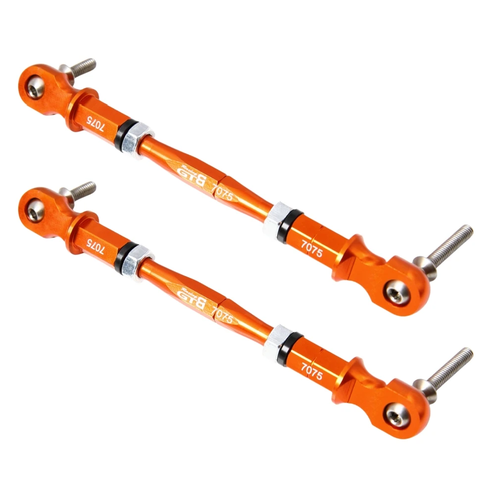 GTBRacing CNC 7075-T6 Steering Turnbuckle set for 1/5 RC Car HPI km rv baja 5b ss 5sc Part
