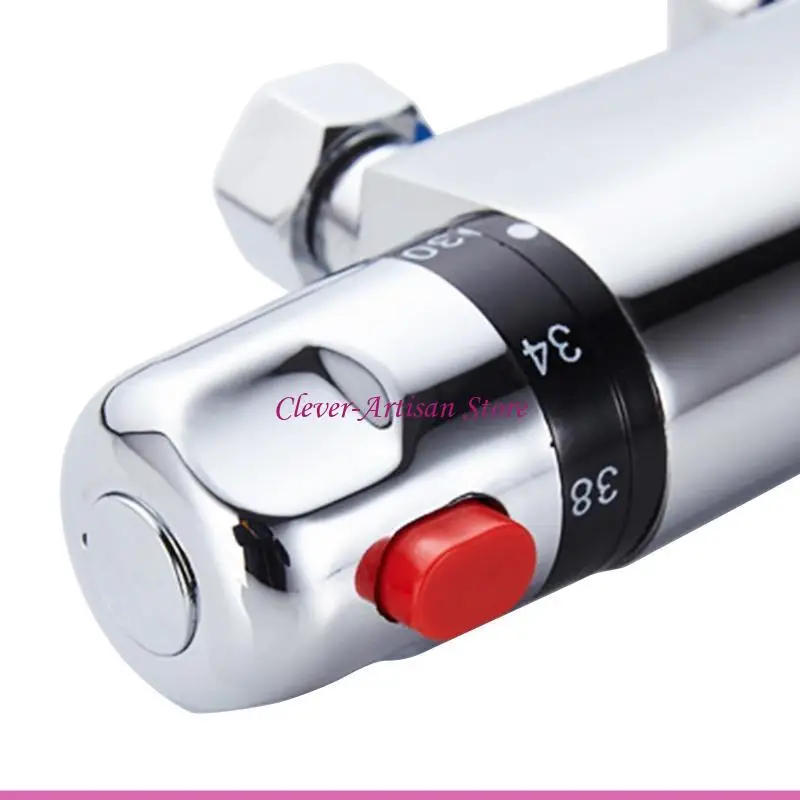 

E06B Душ с контролем температуры из нержавеющей стали для термостатического смесителя для душа с клапаном